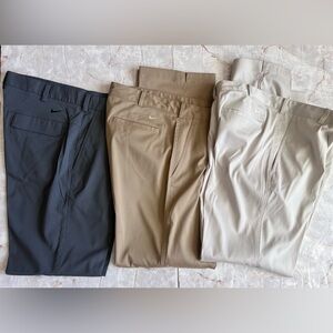 Nike Men's Golf Dri-fit Lightweight Sport Pants Bundle of 3 - size 36x32
